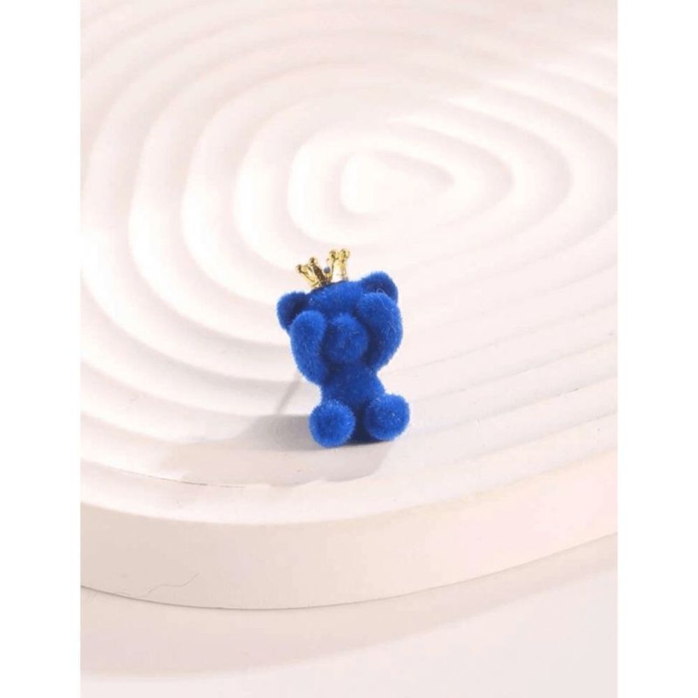 Plush Prince Bear Stud Earring